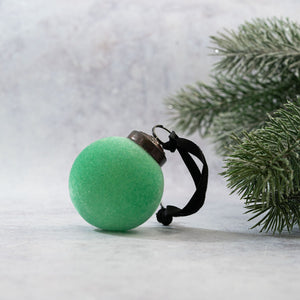 2" Jade Velvet Bauble