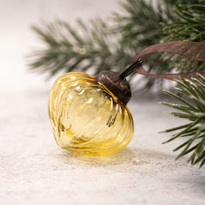 Set of 6 Small 1" Gold Luster Lanterns