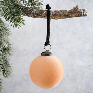 3" Rose Velvet Bauble