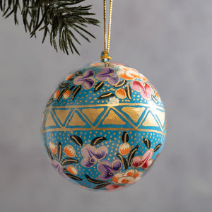 2" Blue Ternion Bauble