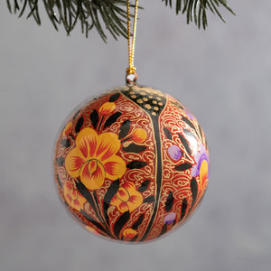 2" Red Trellis Bauble