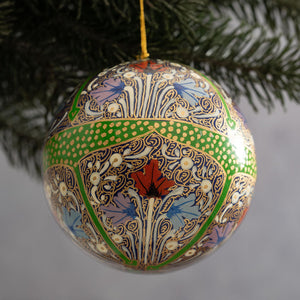 4" Green Trellis Bauble