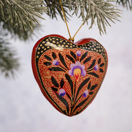 Red Trellis Heart