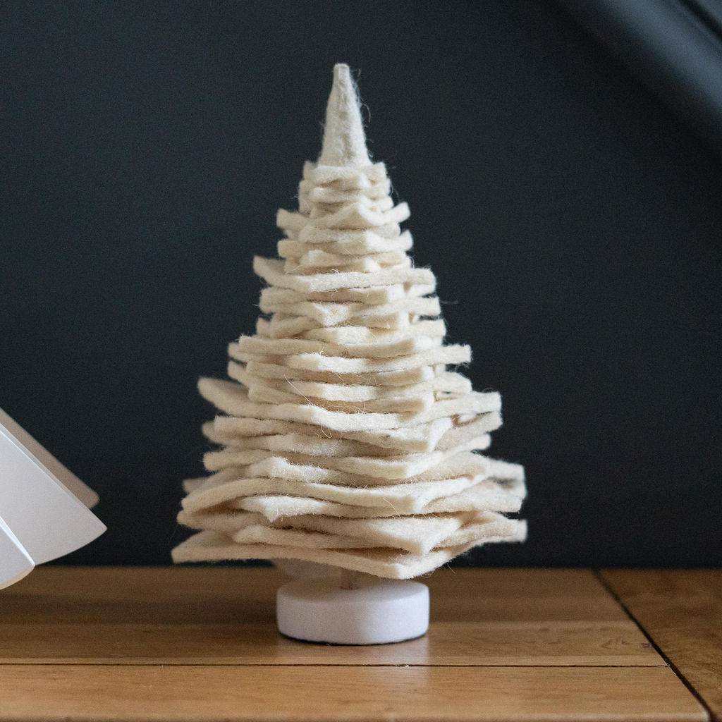 Medium Felt & Marble Christmas Tree