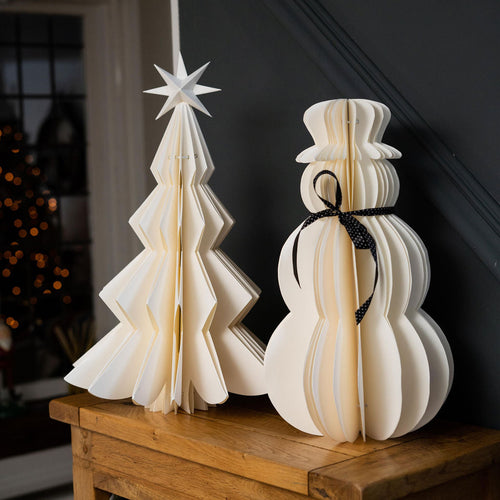 Large Paper Snowman