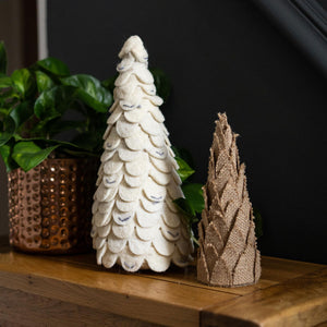 Small White Felt Christmas Tree