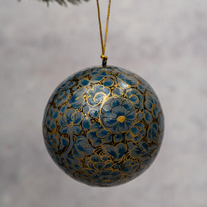 2" Indian 8 Floral Christmas Bauble