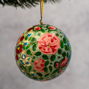 2" Indian Floral 11 Christmas Bauble