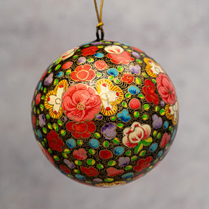 2" Russian Floral Christmas Bauble