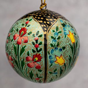 3" Indian Floral 10 Christmas Bauble