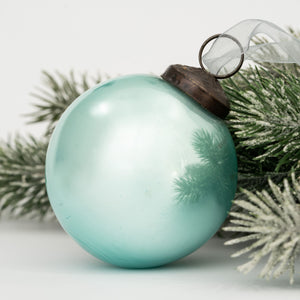 3" Large Mint Pearlescent Bauble