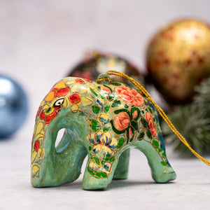 Indian 11 Floral Hanging Elephant