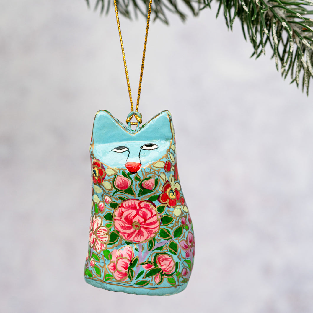 Indian 11 Floral Hanging Cat