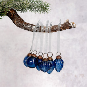 Set of 6 Small Mixed design 1" Old Navy Luster Baubles