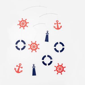 Multi-Coloured Paper Nautical Mobile