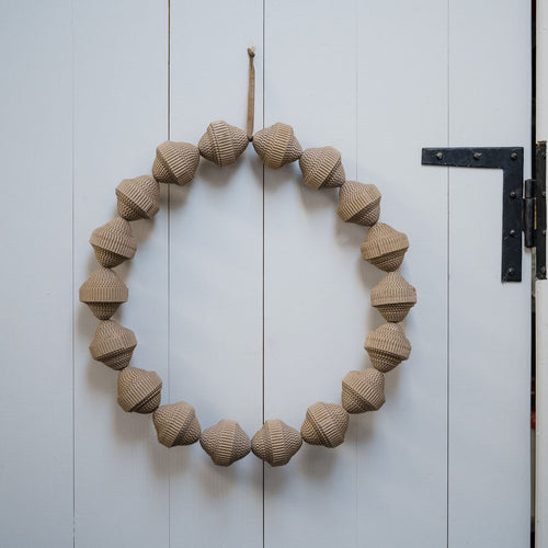 Scandi style Corrugated Geometric Wreath