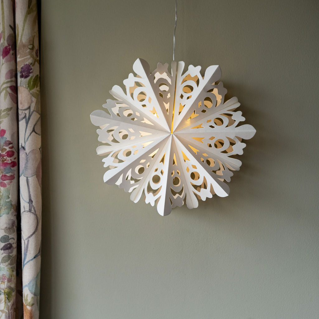 Diamond Dust Lit Hanging Decoration