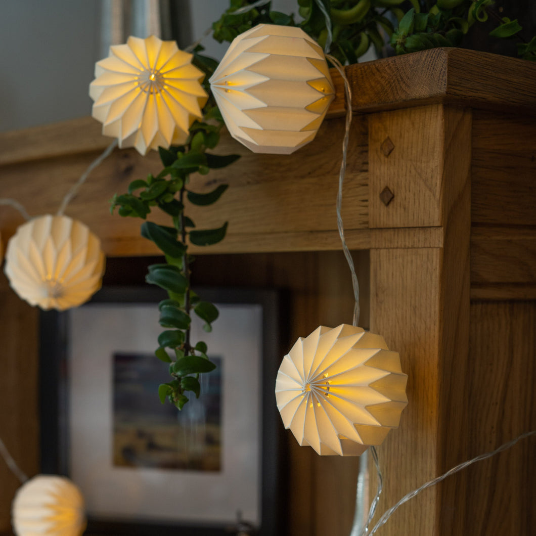 Sphere Lantern Paper String Lights